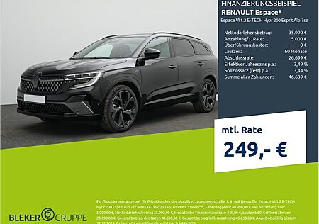 Renault Espace VI 1.2 E-TECH Hybr 200 Esprit Alp.7sz (E6e)