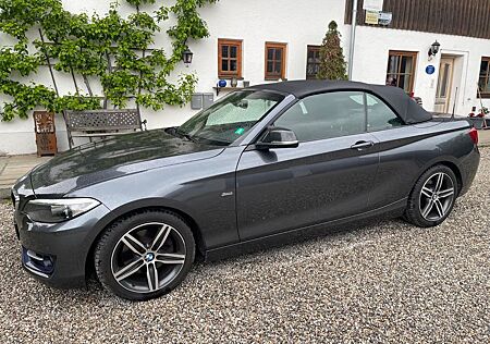BMW 220d Cabrio Sport Line, Service NEU, HU 12/26