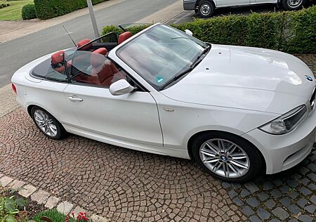 BMW 118d Cabrio, M-Sport, Vollleder rot, Winterräder