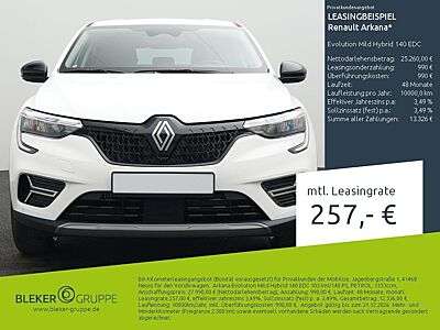Renault Arkana Evolution Mild Hybrid 140 EDC