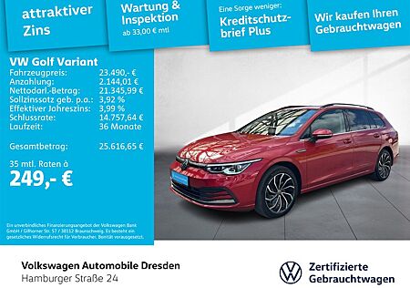 VW Golf Volkswagen VIII Variant Style 2.0 TDI DSG IQ HARMAN