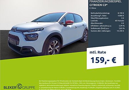Citroën C3 1.2 PureTech 82/83 Shine Stop&amp