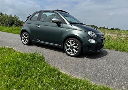 Fiat 500C Hybrid ROCKSTAR 1.Hd, grün matt !