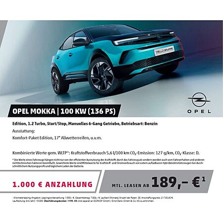 Opel Mokka leasen