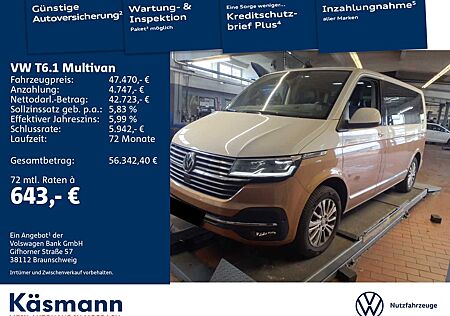 VW T6 Multivan Volkswagen T6.1 Multivan Generation Six 2.0TDI AHK KAM NAV