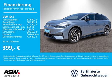 VW ID.7 Volkswagen Tourer Pro LED Navi 360° Wärmepumpe ACC AHK