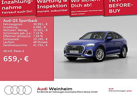 Audi Q5 Sportback 40 TDI quattro S-Line LED Navi S-tr