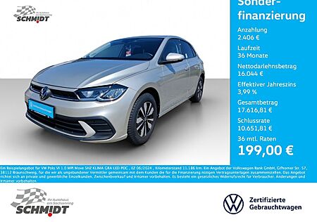 VW Polo Volkswagen VI 1.0 MPI Move SHZ KLIMA GRA LED PDC