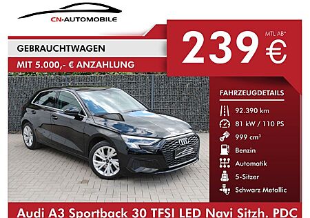 Audi A3 Sportback 30 TFSI LED Navi Sitzh. PDC hi.