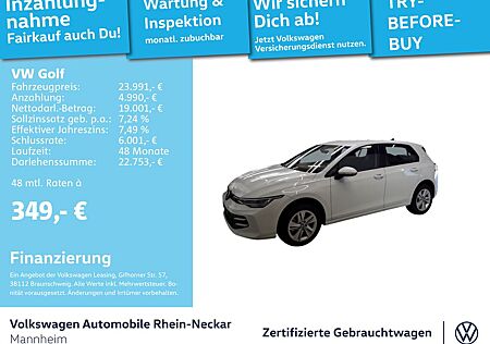 VW Golf Volkswagen VIII 1.5 TSI Life GAR 2029 App-Connect PDC