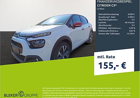 Citroën C3 1.2 PureTech 82/83 Shine Stop&amp