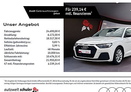 Audi A1 Sportback 35 1.5 TFSI S-tronic LED CarPlay SH
