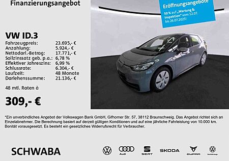 VW ID.3 Volkswagen Pro Batt-Kap. 62 kW/h *LED*NAV*LANE*8-fach*