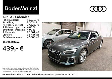 Audi A5 Cabriolet 40 TFSI quattro S tronic S line B&O