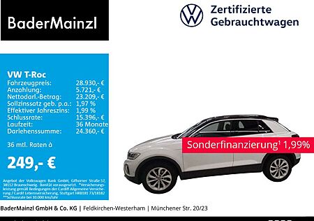 VW T-Roc Volkswagen 1.5 TSI DSG Life AHK Stdhz Kamera Navi ACC