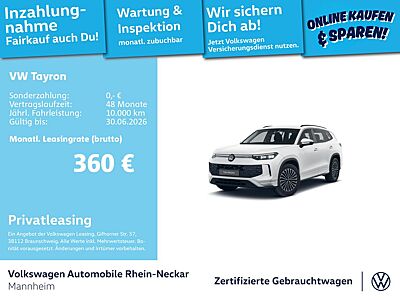 Volkswagen Tayron 1.5 eTSI Life DSG 7-Sitzer Navi AHK Kamer