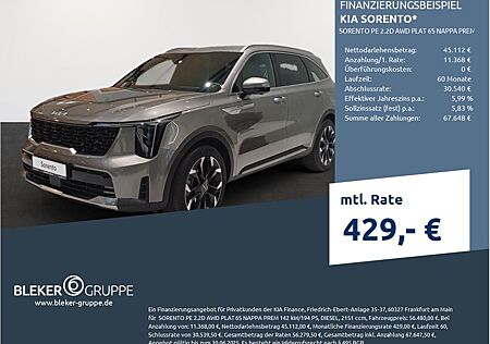 Kia Sorento PE 2.2D AWD PLAT 6S NAPPA PREM