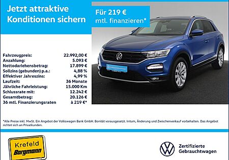 VW T-Roc Volkswagen 1.5 TSI Sport NAVI SITZHEIZUNG PDC KLIMA