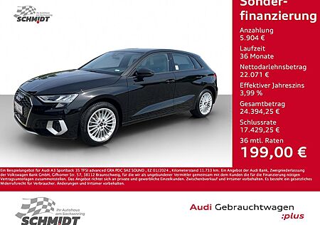 Audi A3 Sportback 35 TFSI advanced GRA PDC SHZ SOUND