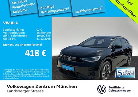 VW ID.4 Volkswagen Pro 210kW NaviPro IQ.LIGHT Panorama