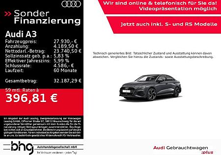 Audi A3 35 TFSI Limousine S tronic S line