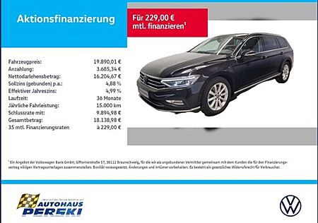 VW Passat Variant Volkswagen 2.0 TDI Elegance DSG KLIMA, NAVI