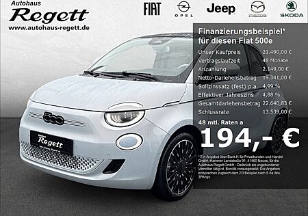 Fiat 500E La Prima*Panorama*Navi*Leder*LED*ACC*Apple