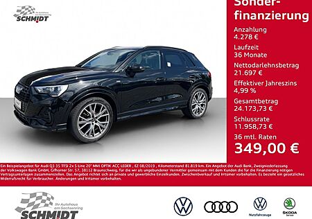 Audi Q3 35 TFSI 2x S Line 20" MMI OPTIK ACC LEDER