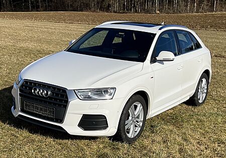 Audi Q3 2.0 TDI quattro S-Line, Vollleder, Pano