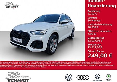 Audi Q5 40 TDI quattro S Line STHZ Stadt+Tour MATRIX