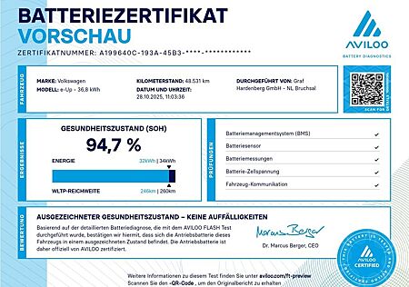 VW e-up! gebraucht kaufen VW e-up! Volkswagen e-up! move up! 4-doors