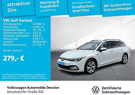VW Golf Volkswagen VIII Variant 2.0 TDI DSG Style AHZV LED GRA