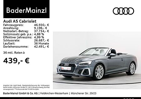 Audi A5 Cabriolet 40 TFSI quattro S tronic S line B&O