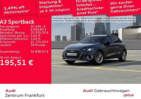 Audi A3 Sportback 40 TFSI e advanced S tronic Navi DA