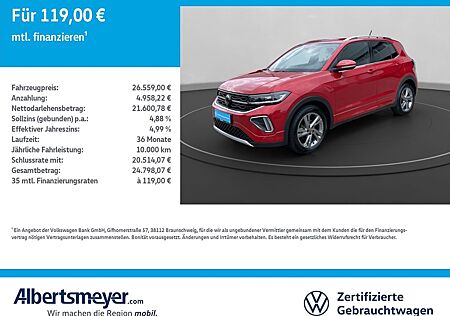 VW T-Cross Volkswagen 1.5 TSI R-Line +DSG+LED-MATRIX+SITZHEIZ+