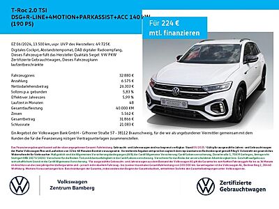 Volkswagen T-Roc 2.0 TSI DSG+R-LINE+4MOTION+PARKASSIST+ACC