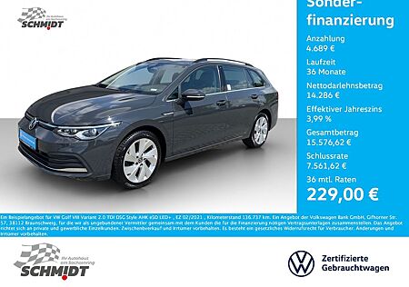VW Golf Volkswagen VIII Variant 2.0 TDI DSG Style AHK eSD LED+