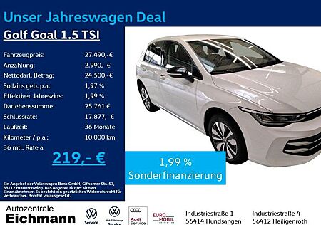 VW Golf Volkswagen VIII Goal 1.5 TSI+LED+NAVI+ACC+RFK+SIDE-ASS
