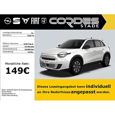 Fiat 600 leasen