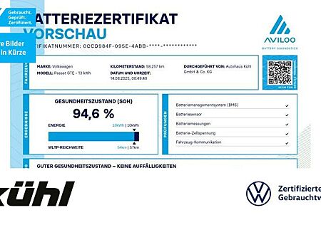 VW Passat Variant Volkswagen 1.4 eHybrid DSG GTE
