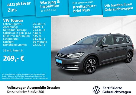 VW Touran Volkswagen 2.0 TDI DSG Highline AHZV LED Kamera Navi