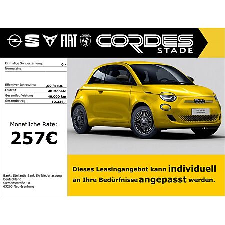 Fiat 500E leasen