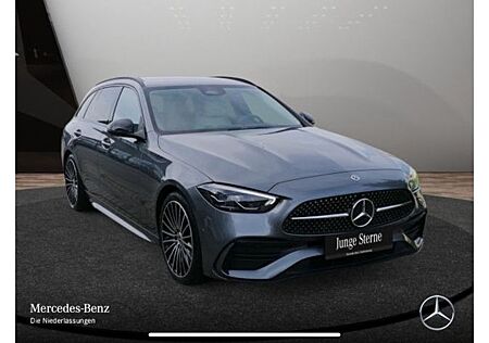 Mercedes-Benz C 220 AMG NIGHT AHK LederWeiß Kamera JUNGE STER
