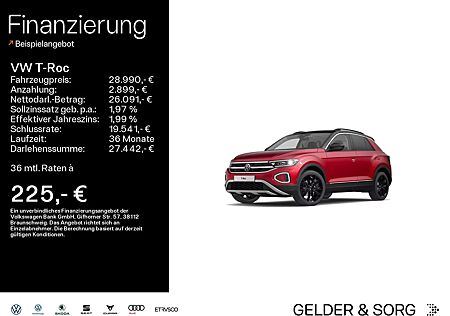 VW T-Roc Volkswagen Style 1.5 TSI Pano*AHK*RFK*Virtual*ACC*LED