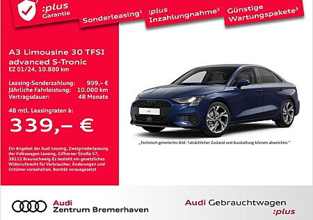 Audi A3 Limousine 30 TFSI ADVANCED S-TRONIC AHK NAVI