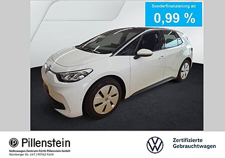 VW ID.3 Volkswagen Pro 62 kWh KAMERA NAVI ACC