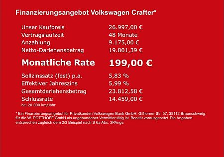 VW Crafter Volkswagen Kasten 35 2.0 TDI MITTELLANG FWD KAMERA