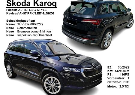 Skoda Karoq Facelift 2.0 TDI DSG STYLE Keyless*AHK*RFK
