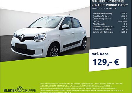 Renault Twingo E-TEC H 100% el. ZEN