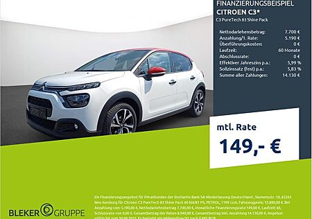 Citroën C3 PureTech 83 Shine Pack